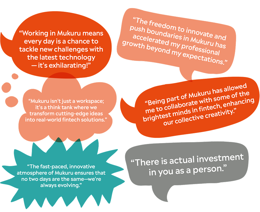 Mukuru Careers Speech Bubbles